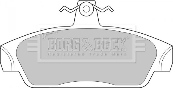 BORG & BECK Комплект тормозных колодок, дисковый тормоз BBP1411